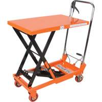 Hydraulic Scissor Lift Table, 27-1/2" L x 17-3/4" W, Steel, 330 lbs. Capacity MP005 | King Materials Handling