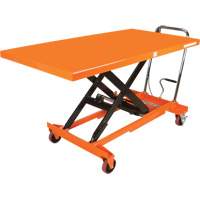 Table élévatrice à ciseaux hydraulique, 63" lo x 31-1/2" la, Acier, Capacité 1100 lb MP009 | King Materials Handling