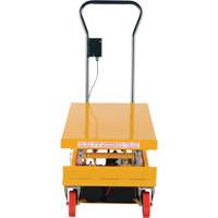 DC Powered Hydraulic Scissor Lift Elevating Cart, Steel, 39-3/4" L x 20-1/2" W, 1000 lbs. Capacity MP111 | King Materials Handling