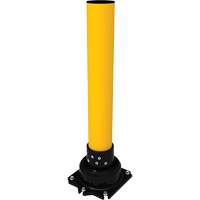 SlowStop<sup>®</sup> Flexible Rebounding Bollard, Steel, 42" H x 6" W, Yellow MP185 | King Materials Handling