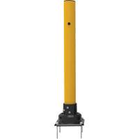 SlowStop<sup>®</sup> Drilled Flexible Rebounding Bollards, Steel, 42" H x 4" W, Yellow MP186 | King Materials Handling