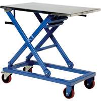 Manual Scissor Lift Table, 37" L x 23-1/2" W, Stainless Steel, 660 lbs. Capacity MP199 | King Materials Handling