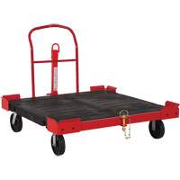 Towable Pallet Cart, 54-1/2" L x 51" W, 2500 lbs. Cap., Polyolefin Wheels MP735 | King Materials Handling