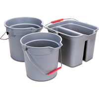 Brute<sup>®</sup> Bucket, 3.5 US Gal. (14 qt.) Capacity, Grey NB848 | King Materials Handling