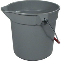 Brute<sup>®</sup> Bucket, 2.5 US Gal. (10 qt.) Capacity, Grey NB853 | King Materials Handling