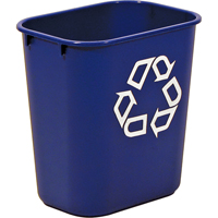 Recycling Container , Deskside, Plastic, 13-5/8 US Qt. NG274 | King Materials Handling
