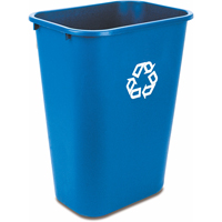 Recycling Container , Deskside, Plastic, 41-1/4 US Qt. NG277 | King Materials Handling