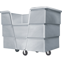 Jumbo Starcart™ Box Truck, Polyethylene, 65" L x 45" W x 54" H, 60 cu. ft. Volume, 1500 lbs. Capacity NG957 | King Materials Handling