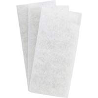 Doodlebug™ White Cleaning Pad, 10" L x 4-5/8" W NH327 | King Materials Handling