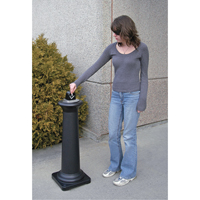 Groundskeeper Tuscan™ Cigarette Waste Collector, Free-Standing, Metal, 1 US gal. Capacity, 38-1/2" Height NI686 | King Materials Handling