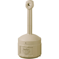 Smoker’s Cease-Fire<sup>®</sup> Cigarette Butt Receptacle, Free-Standing, Plastic, 1 US gal. Capacity, 30" Height NI702 | King Materials Handling