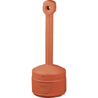 Smoker’s Cease-Fire<sup>®</sup> Cigarette Butt Receptacle, Free-Standing, Plastic, 1 US gal. Capacity, 30" Height NI705 | King Materials Handling