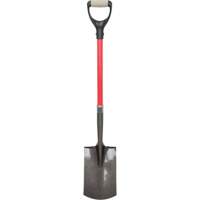 Heavy-Duty Shovels, Fibreglass, Carbon Steel Blade, D-Grip Handle, 30-1/2" Long NJ143 | King Materials Handling