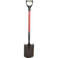 Heavy-Duty Shovels, Fibreglass, Carbon Steel Blade, D-Grip Handle, 30-1/2" Long NJ143 | King Materials Handling