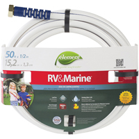 Element™ Marine & RV Water Hoses, PVC, 1/2" dia. x 50' NJ417 | King Materials Handling