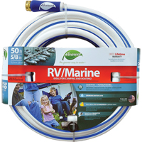 Element™ Marine & RV Water Hoses, PVC, 5/8" dia. x 50' NJ419 | King Materials Handling