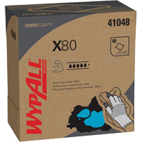 WypAll<sup>®</sup> X80 Extended Use Cloths, Heavy-Duty, 16-4/5" L x 9" W NJJ027 | King Materials Handling