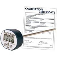 Thermometer with ISO Certificate, Contact, Digital, -40-450°F (-40-230°C) NJW125 | King Materials Handling