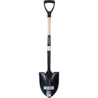 Round Point Shovel, Tempered Steel Blade, Hardwood, D-Grip Handle NN243 | King Materials Handling