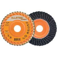ALLSTEEL™ Turbo Flap Disc, 4-1/2" x 5/8"-11, 40 Grit, Zirconia Alumina NY571 | King Materials Handling