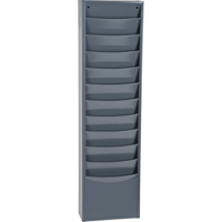 Literature Storage Racks, Stationary, 11 Slots, Steel, 9-3/4" W x 4-1/8" D x 36" H OA161 | King Materials Handling