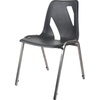 Stacking Chair, Vinyl, 31" High, 275 lbs. Capacity, Black OA275 | King Materials Handling