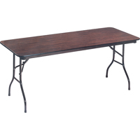 Folding Table, Rectangular, 72" L x 36" W, Laminate, Brown OA948 | King Materials Handling