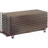 Flat Stacking Table Caddies, 97.5" W x 31.25" D x 36.25" H OG341 | King Materials Handling