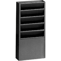 Literature Storage Racks, Stationary, 5 Slots, Steel, 9-3/4" W x 4-1/8" D x 21" H OC539 | King Materials Handling