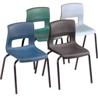 Horizon Chairs, Plastic, Black OD933 | King Materials Handling