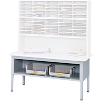 E-z Sort<sup>®</sup> Mailroom Furniture-sorting Tables With Shelf-base Table With Shelf, 60" W x 28" D x 36" H, Laminate OD938 | King Materials Handling