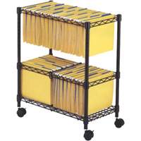 File Carts- 2-tier Rolling File Cart OE806 | King Materials Handling