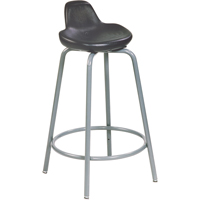 500 Series Stool, Sit/Stand, Adjustable, 18" - 26", Polyurethane Seat, Black OG389 | King Materials Handling