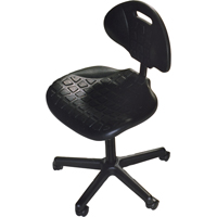 Heavy-Duty Ergonomic Seating, Polyurethane, Black, 250 lbs. Capacity OJ963 | King Materials Handling