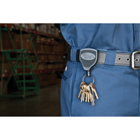 Super48™ Key Chains, Polycarbonate, 48" Cable, Belt Clip Attachment ON541 | King Materials Handling