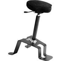 TA 200™ Ergonomic Sit/Stand Welding Chair, Sit/Stand, Adjustable, Fabric Seat, Black/Grey OP494 | King Materials Handling