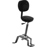 TA 300™ Ergonomic Sit/Stand Welding Chair, Sit/Stand, Adjustable, Fabric Seat, Black/Grey OP496 | King Materials Handling