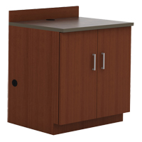 Modular Base Cabinet, Melamine, 2 Shelves, 39" H x 36" W x 25" D, Mahogany OP750 | King Materials Handling