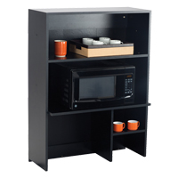 Modular Cabinet, Melamine, 3 Shelves, 48" H x 36" W x 18" D, Asian Night/Black OP757 | King Materials Handling