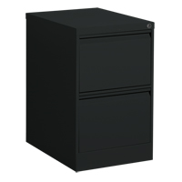 Vertical Filing Cabinet, Steel, 2 Drawers, 18-1/7" W x 25" D x 29" H, Black OP913 | King Materials Handling