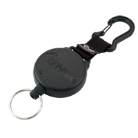 Securit™ Retractable Key Holder, Polycarbonate, 28" Cable, Carabiner Attachment OQ353 | King Materials Handling