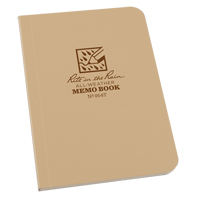 Memo Book, Soft Cover, Tan, 112 Pages, 3-1/2" W x 5" L OQ417 | King Materials Handling