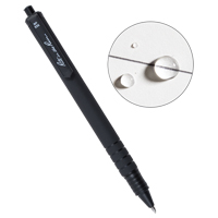 All-Weather Durable Pen, Black, 0.8 mm, Retractable OQ434 | King Materials Handling