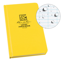 Bound Book, Hard Cover, Yellow, 160 Pages, 4-5/8" W x 7-1/4" L OQ543 | King Materials Handling