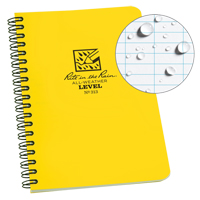 Side-Spiral Notebook, Soft Cover, Yellow, 64 Pages, 4-5/8" W x 7" L OQ546 | King Materials Handling
