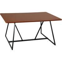 Oasis™ Sitting Teaming Table, 48" L x 60" W x 29" H, Cherry OQ701 | King Materials Handling