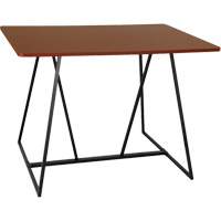 Oasis™ Standing Teaming Table, 48" L x 60" W x 42" H, Cherry OQ703 | King Materials Handling
