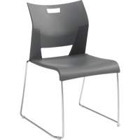 Duet™ Armless Training Chair, Plastic, 33-1/4" High, 350 lbs. Capacity, Grey OQ780 | King Materials Handling