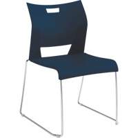 Duet™ Armless Training Chair, Plastic, 33-1/4" High, 350 lbs. Capacity, Blue OQ781 | King Materials Handling