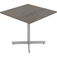 Cafeteria Table, 36" L x 36" W x 29-1/2" H, 1" Top, Laminate, Grey/White OQ946 | King Materials Handling